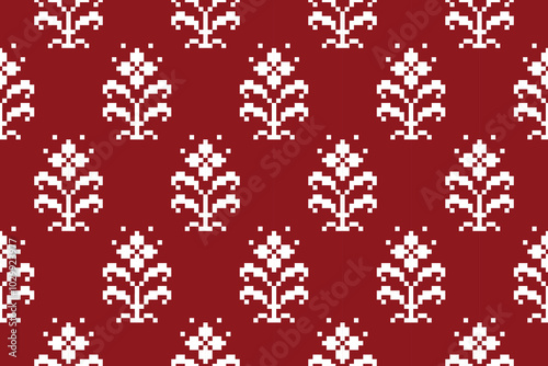 Pixels seamless pattern, Floral design, Textile, knitted 