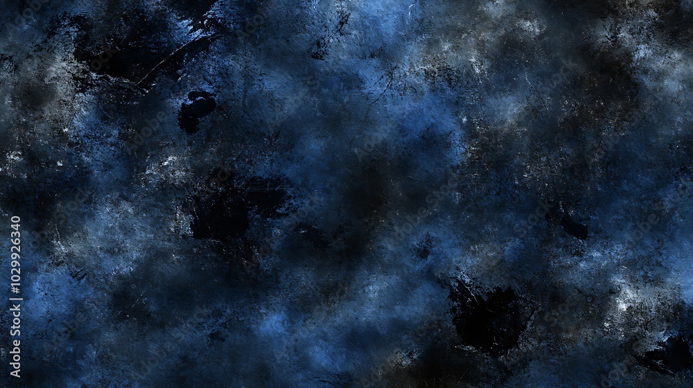Abstract Blue and Black Grunge Texture Background for Graphic Design and Web Design Subtle Blur Background with Space for Custom Text