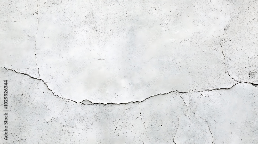 Obraz premium Cracked White Wall Texture Background for Design Plain Textured Background for Web Design and Copy