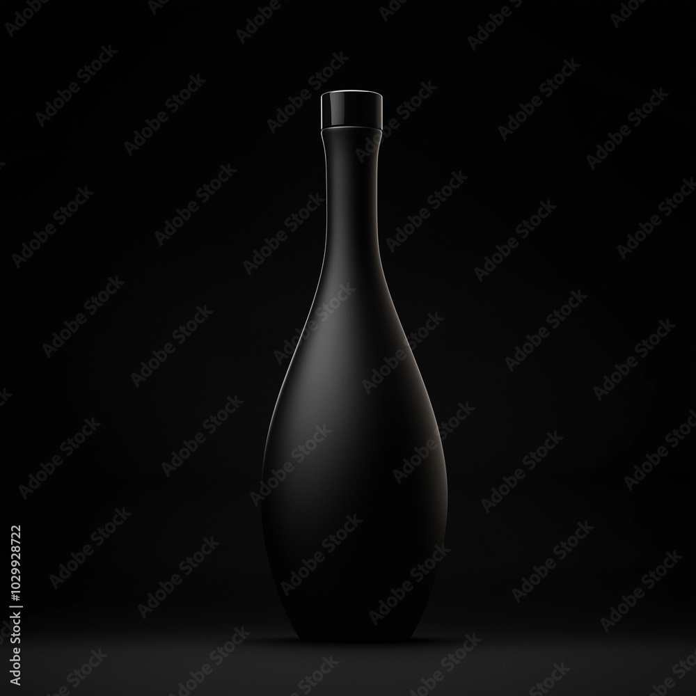 Dramatic Shade: Matte Black Backdrop with High Focused Lighting Dramatic Shade: Matte Black Backdrop with High Focused Lighting