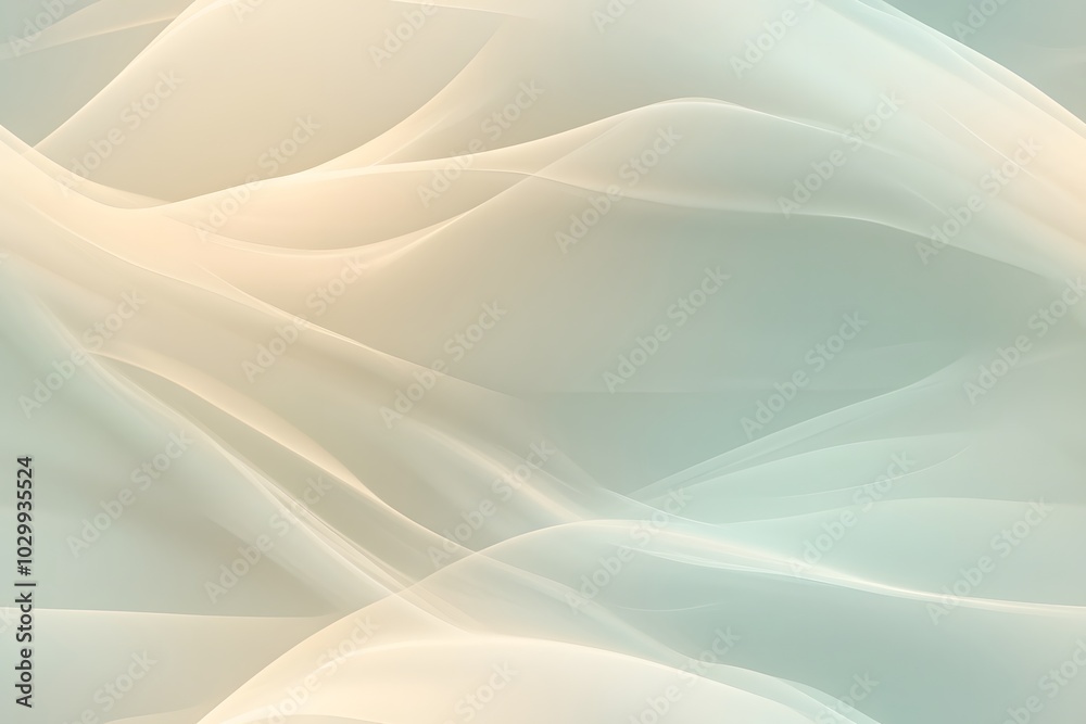 Obraz premium Seamless Patterns, Serene Minimalist Background, gentle flowing lines create a calming atmosphere, perfect for modern design and tranquil settings.
