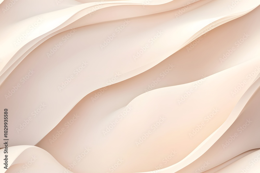 Obraz premium Seamless Patterns, Serene minimalist backdrop, soft flowing lines, calming hues, tranquil ambiance, ideal for peaceful and contemplative settings.
