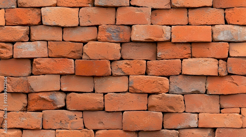 Rustic Brick Wall Background with Rough Textured Surface and Vintage Architectural Details Rustic Brick Wall Background with Rough Textured Surface and Vintage Architectural Details