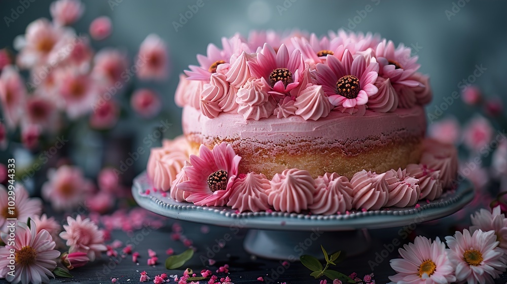 Pink Floral Cake: A Delightful Dessert for Any Occasion Pink Floral Cake: A Delightful Dessert for Any Occasion