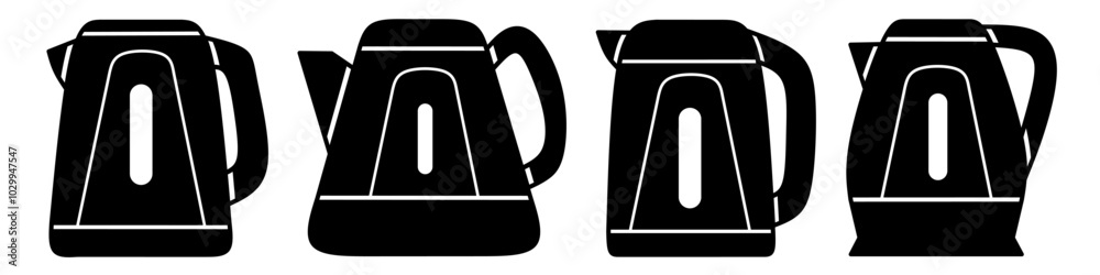 Teapot icon collection. Stock vector illustration. Teapot icon collection. Stock vector illustration.
