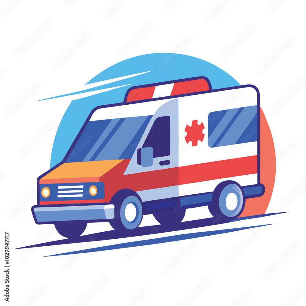 Emergency Ambulance Vector Illustration Design Concept Emergency Ambulance Vector Illustration Design Concept