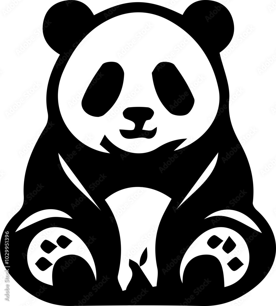 Fototapeta premium Panda icon