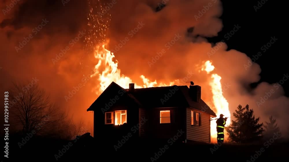 Video of Burning House Almost Completely Consumed By Fire
Video of Burning House Almost Completely Consumed By Fire