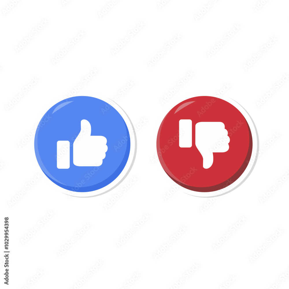 Like and dislike icons. 3D vector icons of likes and dislikes. For websites, mobile apps and social media. Vector illustration. Like and dislike icons. 3D vector icons of likes and dislikes. For websites, mobile apps and social media. Vector illustration.