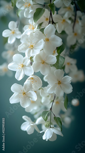 white flowers