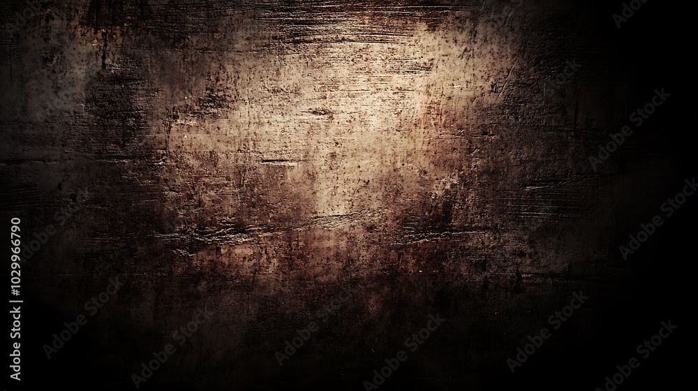 Obraz premium Grunge Background Texture with Dark Brown and Black Colors for Design Abstract Gradient Background with Copy Space