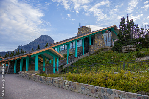 The Logan Pass Visitor Center in Glacier NP photo