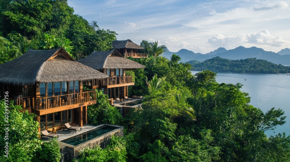 Photo for Travel and tourism in sustainable destinations. eco-friendly travel experiences. Photo for Travel and tourism in sustainable destinations. eco-friendly travel experiences.
