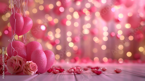 Happy Valentines Day template background
