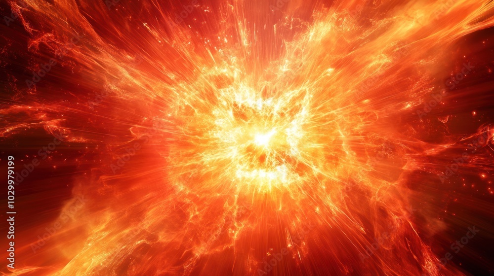 Cosmic Explosion: A Fiery Spectacle Cosmic Explosion: A Fiery Spectacle
