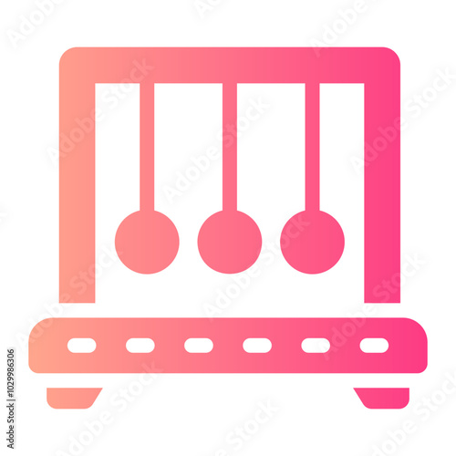newton cradle Gradient icon