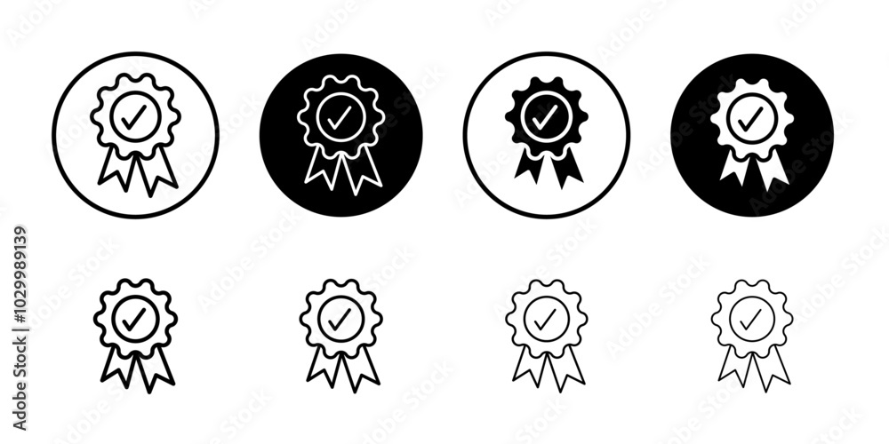 Badge icon Outline vector for web ui Badge icon Outline vector for web ui