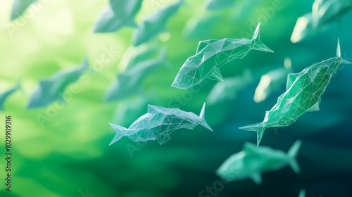 This school offers online courses about biology and the environment. They offer a graduate certificate program and use 3D illustrations in their online learning platform.low poly wireframe. photo