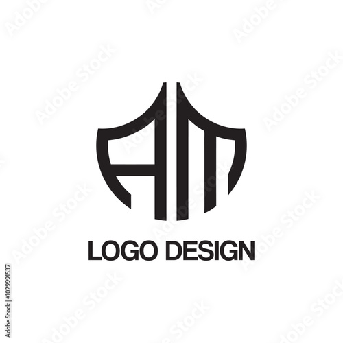 am logo design template