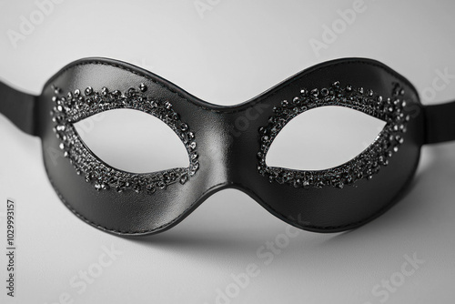 Black Mask On White Background
