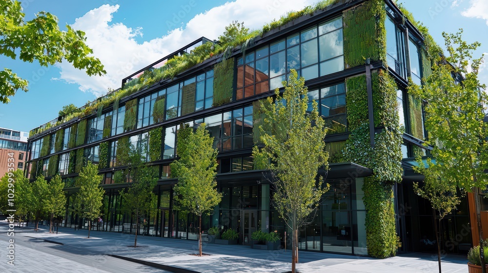 Modern architecture embracing nature. Modern architecture embracing nature.