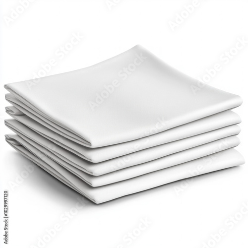 Folded Napkin Isolated