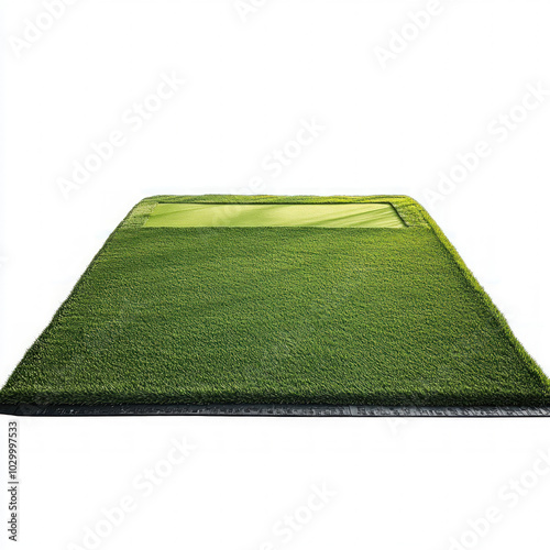 Golf Field Grass Isolated