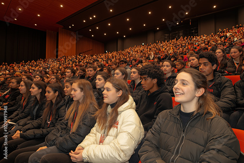 Group Of Students Listening...
