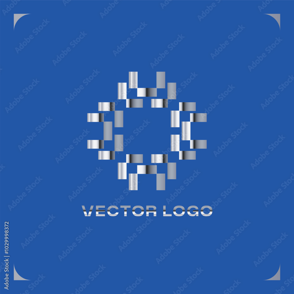 MODERN GEOMETRIC METALLIC GRAPHIC LOGO MODERN GEOMETRIC METALLIC GRAPHIC LOGO