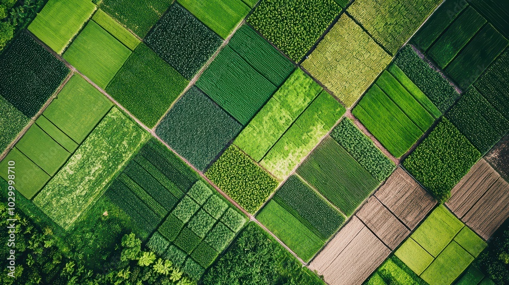 Drone perspective of sustainable agricultural practices. Drone perspective of sustainable agricultural practices.