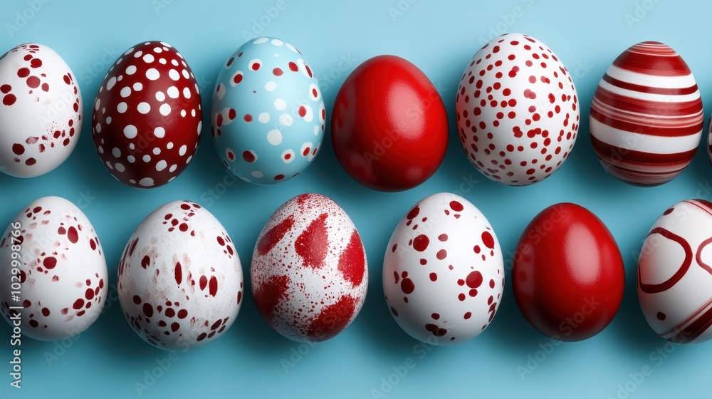 A vibrant collection of decorated Easter eggs with diverse patterns and color schemes, fostering creativity and joy, suitable for festive photography enthusiasts. A vibrant collection of decorated Easter eggs with diverse patterns and color schemes, fostering creativity and joy, suitable for festive photography enthusiasts.