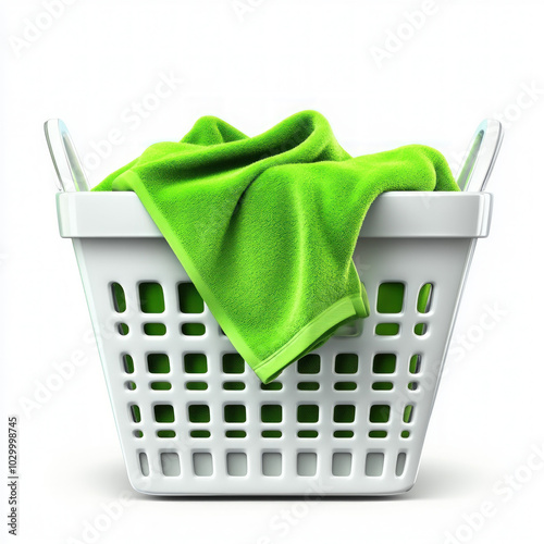 Laundry Basket Isolated