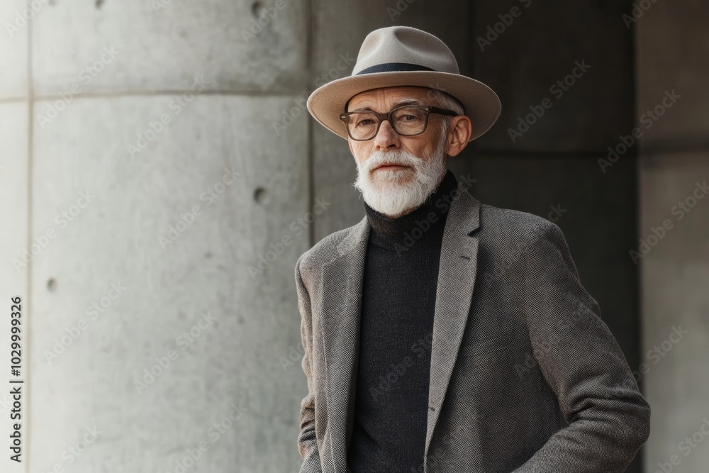 Sophisticated senior style, minimalist look., Sophisticated senior style, minimalist look.,