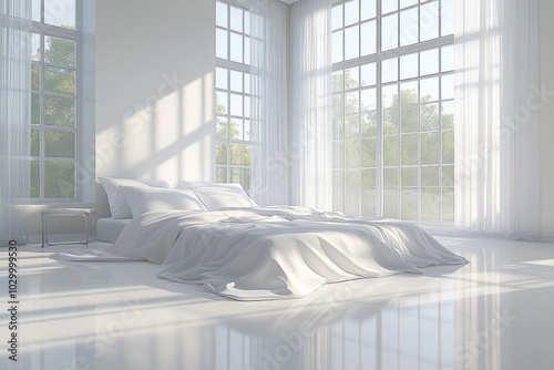 Minimalist Hotel Room Featu...