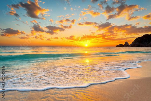 Orange Sunset Sky