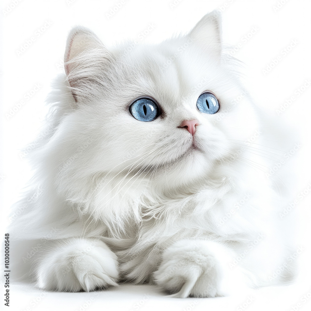 Persian Cat Isolated Persian Cat Isolated