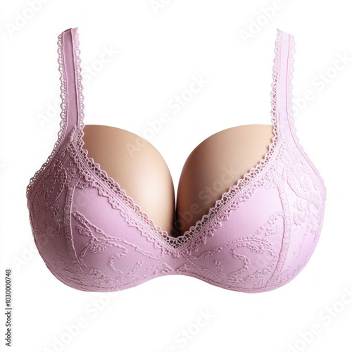 Pink Bra Isolated