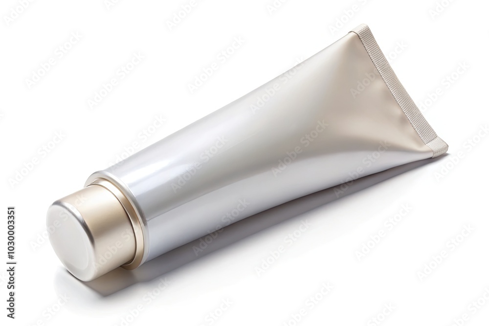 A medical cream tube, isolated for healthcare and cosmetic use, ideal for stock photography. Represents pharmaceutical products or skincare line applications effectively and attractively. A medical cream tube, isolated for healthcare and cosmetic use, ideal for stock photography. Represents pharmaceutical products or skincare line applications effectively and attractively.