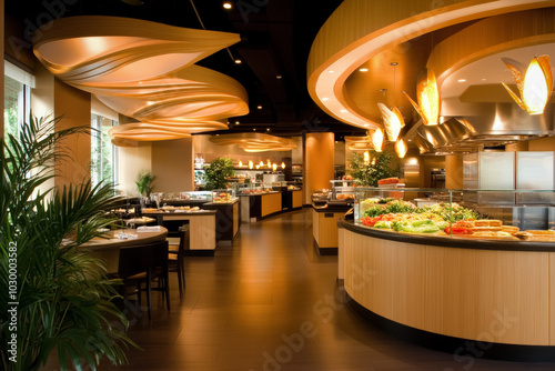 The Interior Of A Modern Fo...