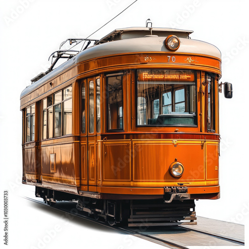 Tram Isolated photo