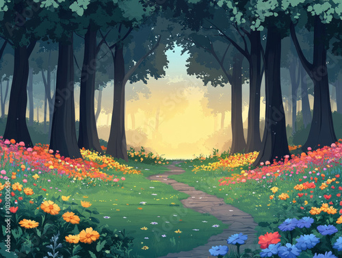 Whimsical Fairy Tale Scene ...