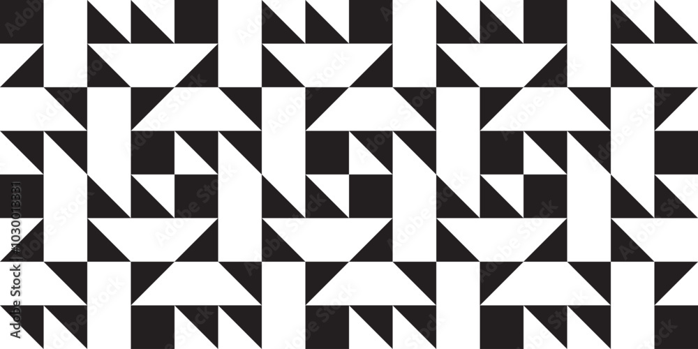 Black and white seamless abstract geometric pattern. Perfect for printing, design and textiles Black and white seamless abstract geometric pattern. Perfect for printing, design and textiles