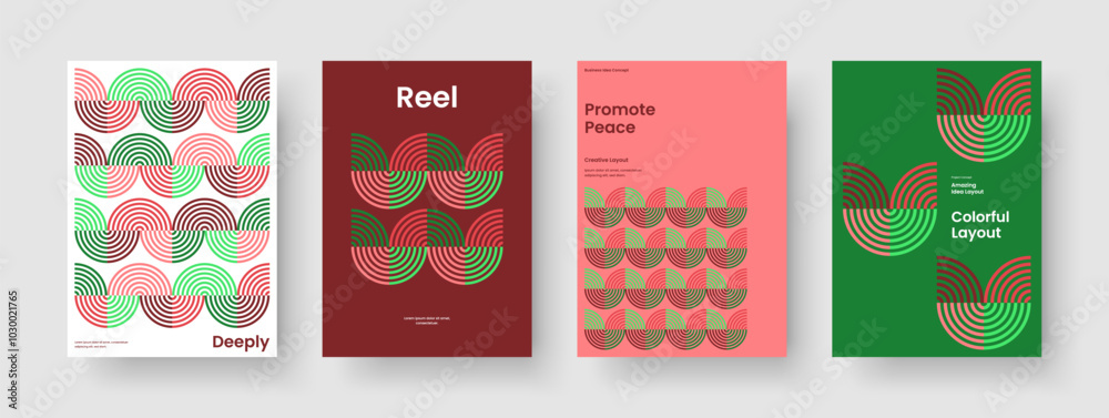 Fototapeta premium Geometric Flyer Layout. Modern Brochure Template. Abstract Background Design. Banner. Book Cover. Poster. Report. Business Presentation. Newsletter. Magazine. Leaflet. Handbill. Advertising