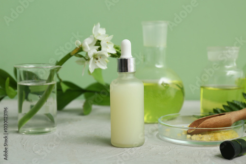 Natural skincare serum drop...