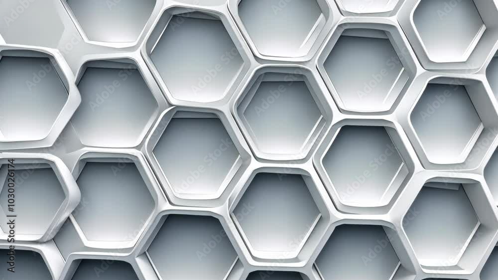 A close-up shot of a white honeycomb pattern A close-up shot of a white honeycomb pattern