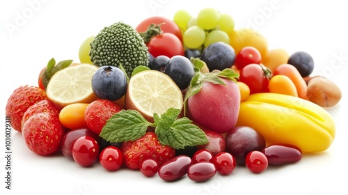 Vibrant Fruit and Vegetable Abundance 