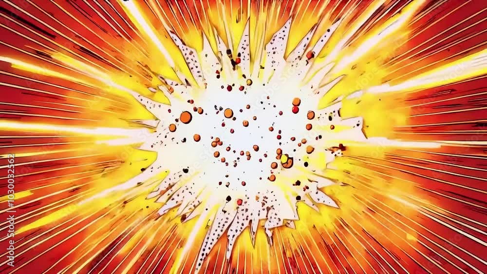explosion of the sun on a white background
