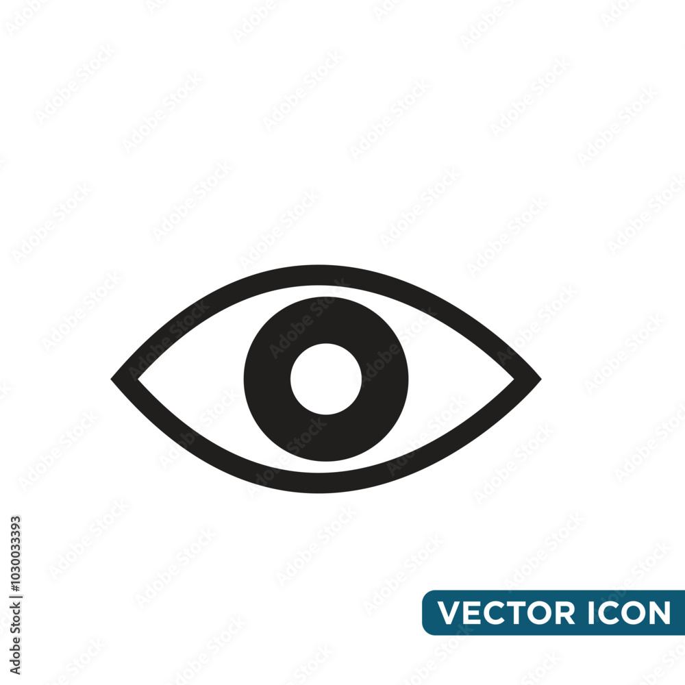 eye icon simple templated eye icon simple templated