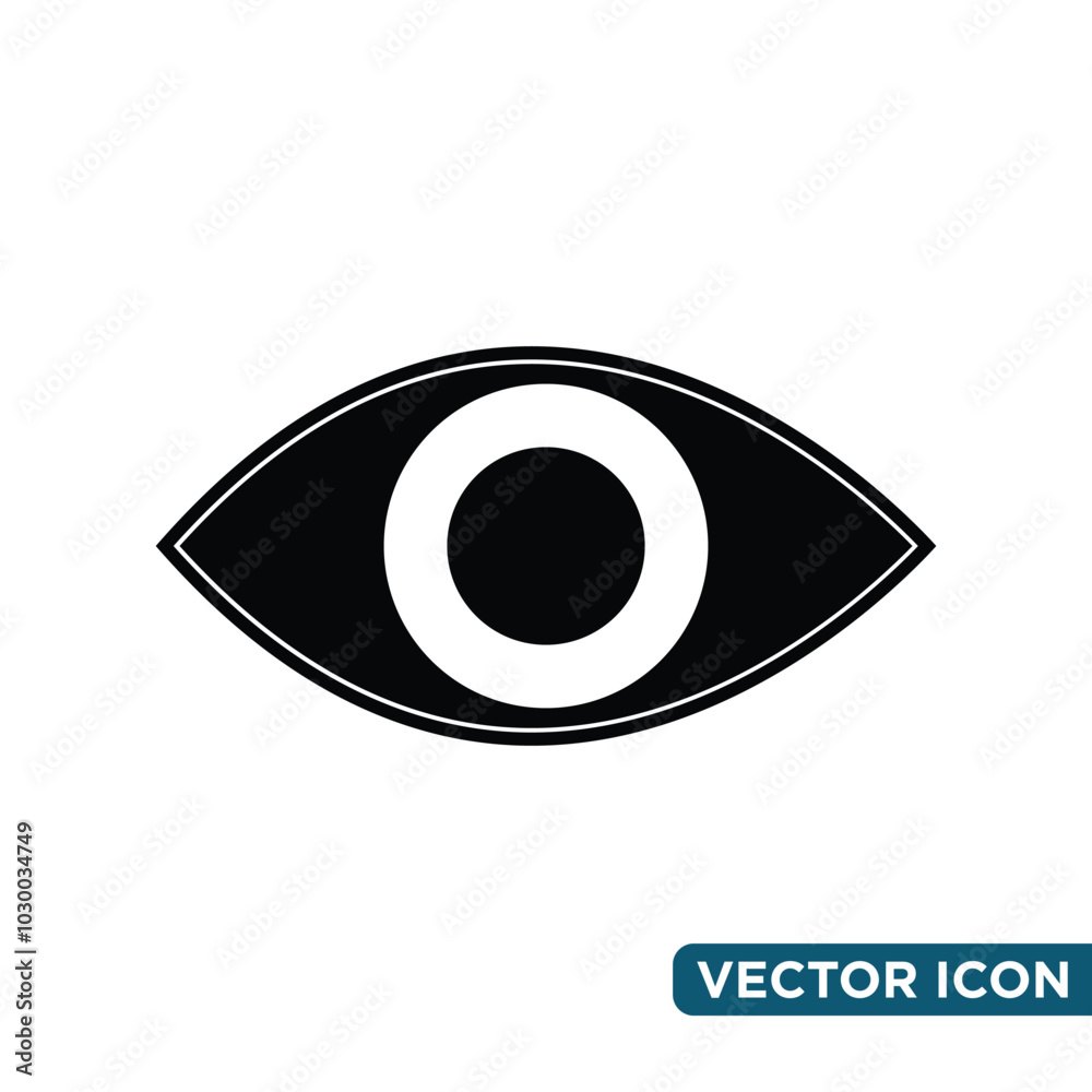 eye icon simple templated eye icon simple templated