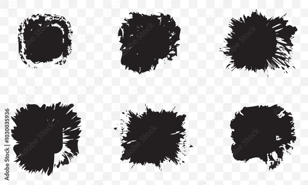 Set of paint brush stroke and abstract grunge banner for graphic background decoration. Watercolor splatter, ink splash and creative shape for social media. Vector frame art or texture element. EPS 10 Set of paint brush stroke and abstract grunge banner for graphic background decoration. Watercolor splatter, ink splash and creative shape for social media. Vector frame art or texture element. EPS 10